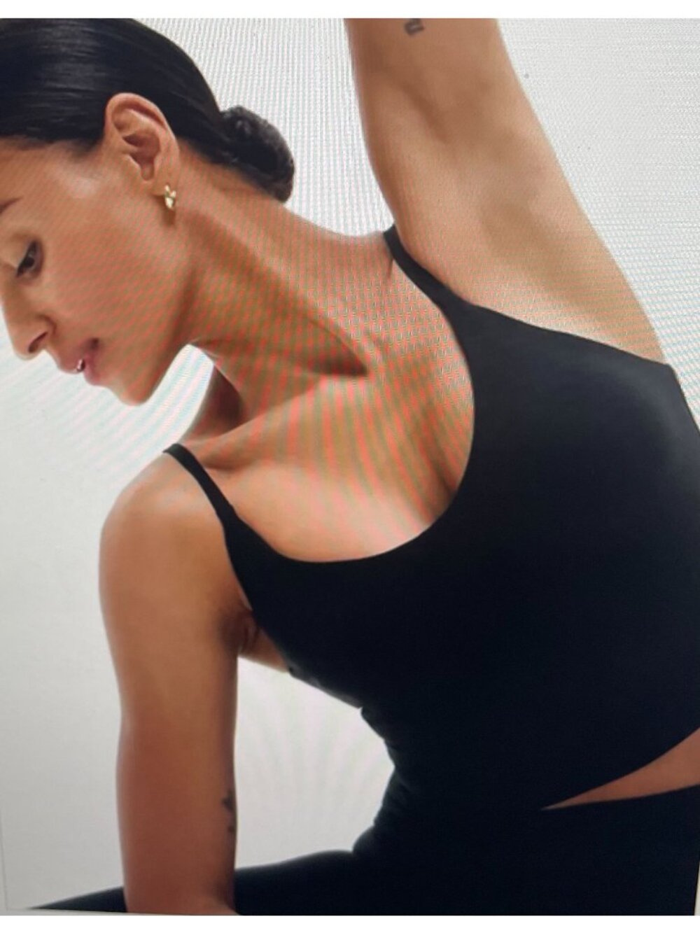 Athleta Brown Adjustable Strap Tank Top Nylon Blend Size S